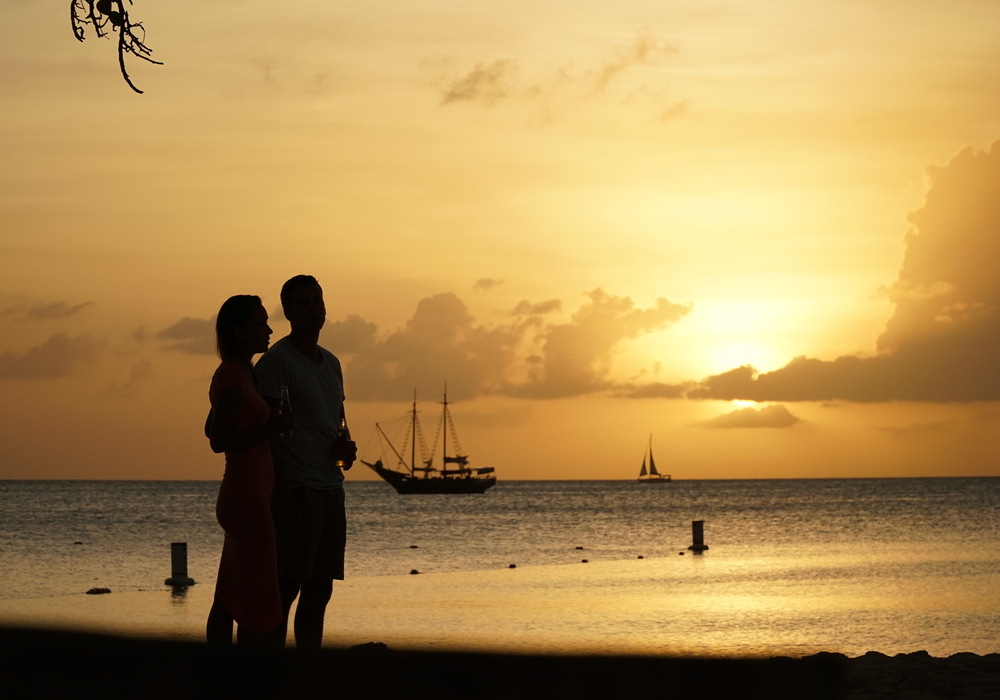Sunset at Boardwalk Beach Area