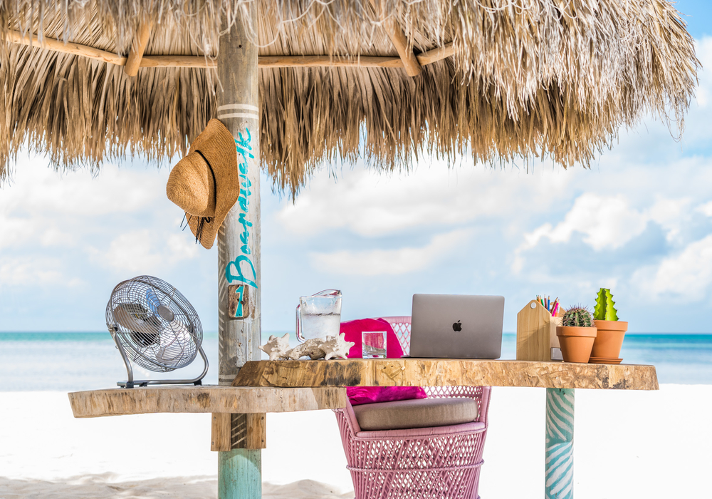 Boardwalk Workation Station on Palm Beach Aruba
