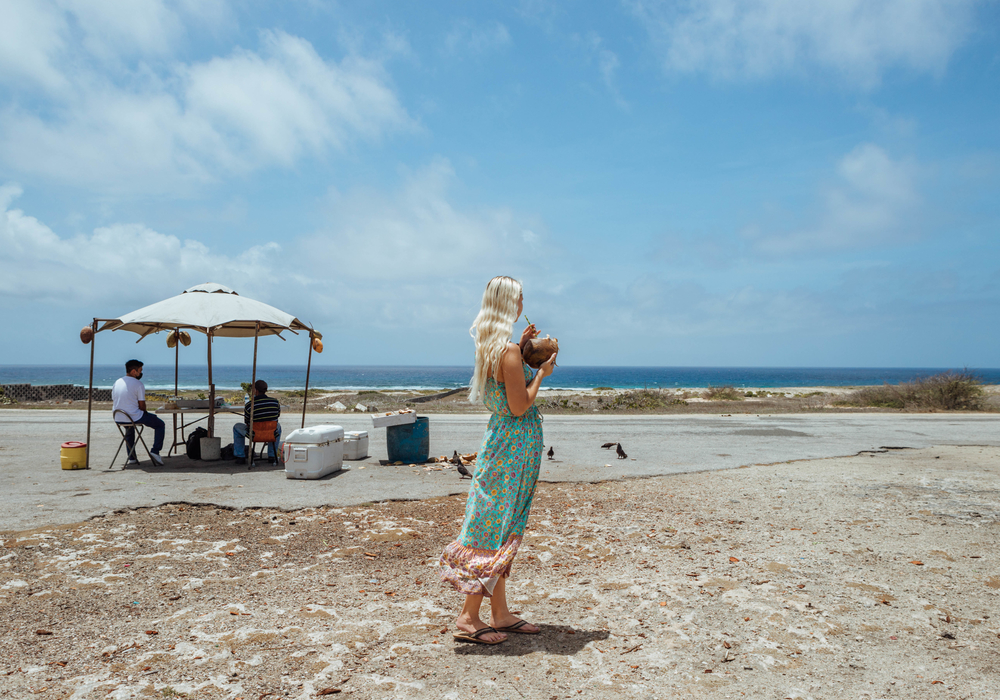 Coconut stand 