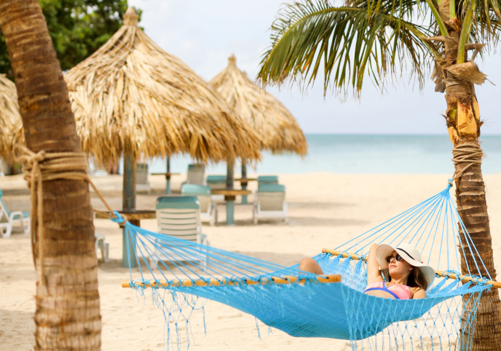 Girl in a hammock - Boardwalk Beach Aruba