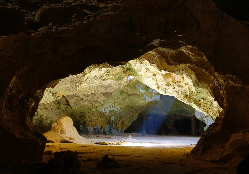 A cave in Arikok National Park