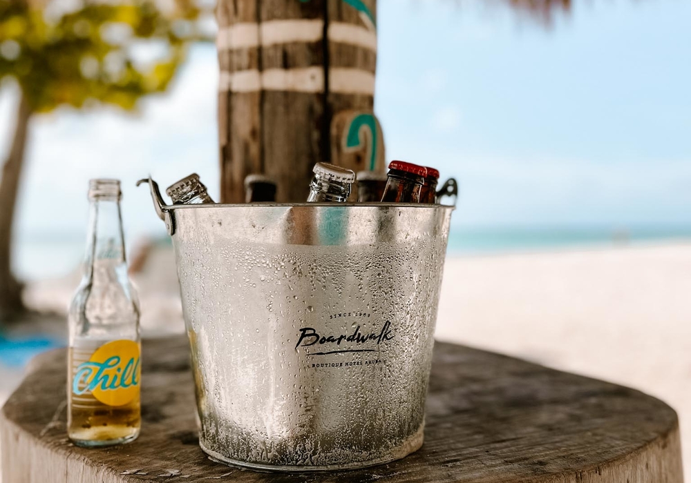 Local beers on Boardwalk Beach