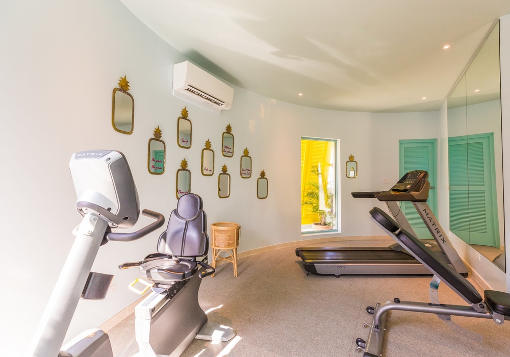 Inside of Boardwalk gym