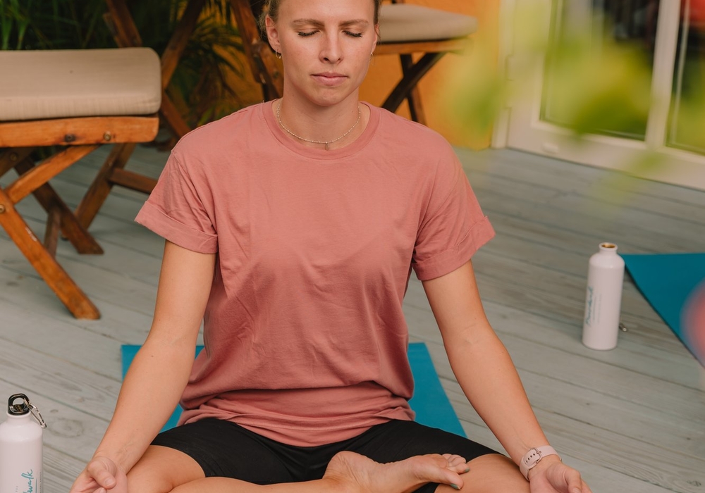 Meditation on patio