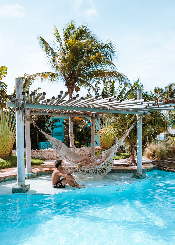 Jenna Silver overwater hammock