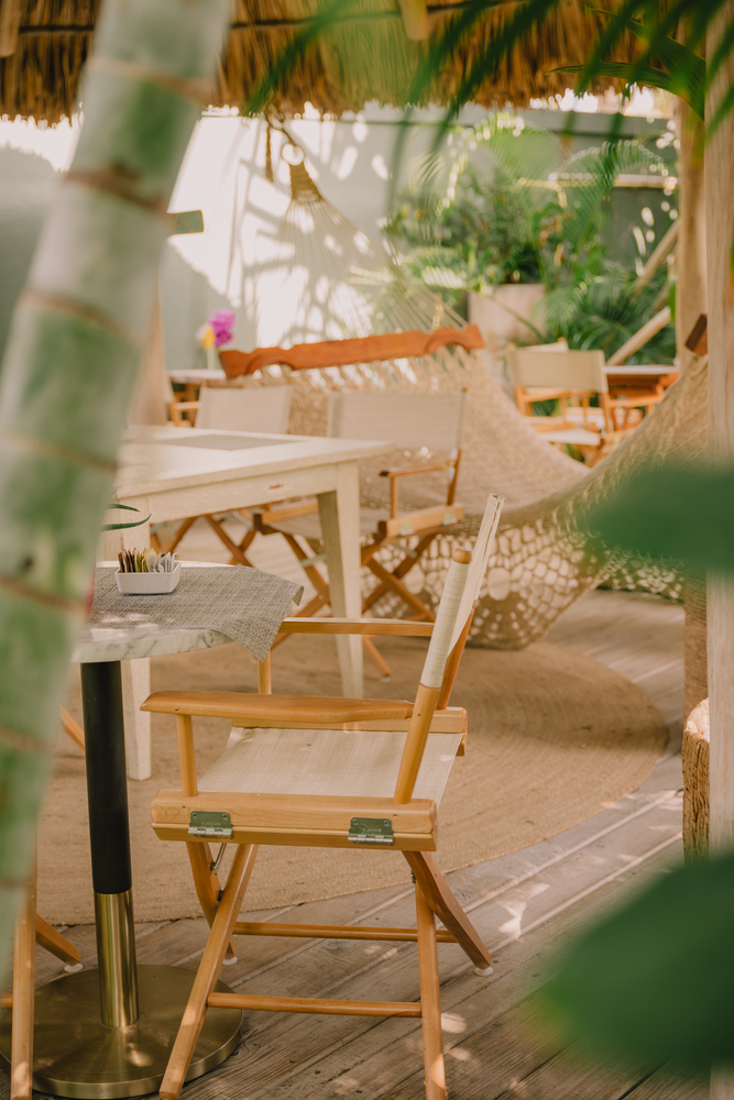 Palapa seating area