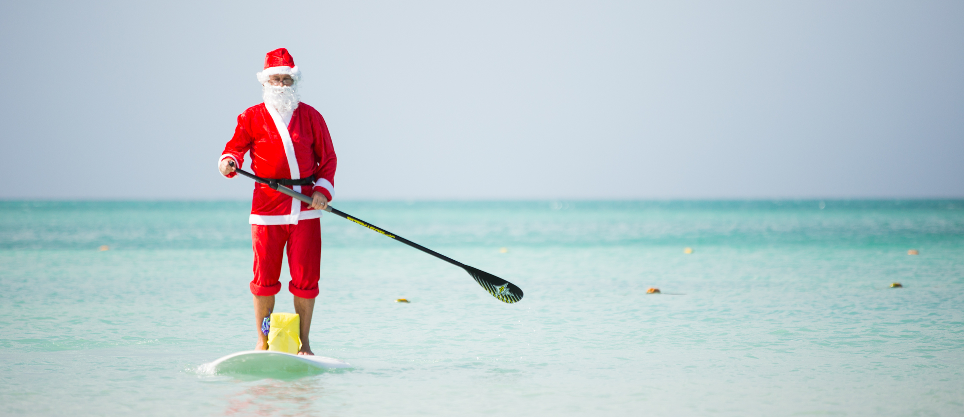 Santa paddleboard Aruba