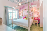Coco Casita Deluxe bed with mural