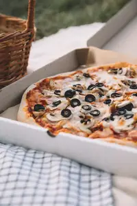 Pizza in pizza box