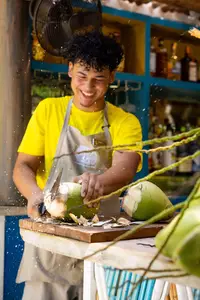 Fresh Coconuts from Boardwalk Garden