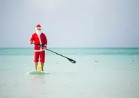 Santa paddleboard Aruba